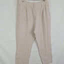 Morrison Natural Tapered Linen Pants Size 14 by SwapUp-Online Second Hand Store-Online Thrift Store
