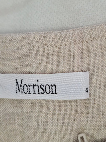 Morrison Natural Tapered Linen Pants Size 14 by SwapUp-Online Second Hand Store-Online Thrift Store