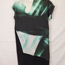 Morrison Relaxed Watercolour Lagoon Top Size S by SwapUp-Online Second Hand Store-Online Thrift Store