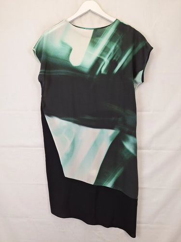 Morrison Relaxed Watercolour Lagoon Top Size S by SwapUp-Online Second Hand Store-Online Thrift Store