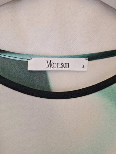 Morrison Relaxed Watercolour Lagoon Top Size S by SwapUp-Online Second Hand Store-Online Thrift Store