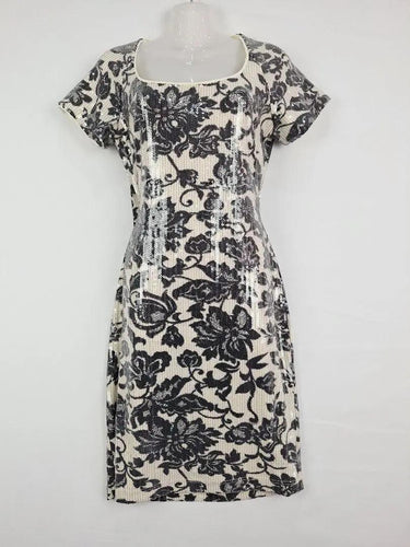 Moss & Spy Vintage Stretch Sequin Fitted Midi Dress Size 12 by SwapUp-Online Second Hand Store-Online Thrift Store