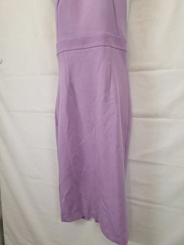 Mossman Mauve Tailored Halter Neck Midi Dress Size 10 by SwapUp-Online Second Hand Store-Online Thrift Store