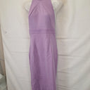 Mossman Mauve Tailored Halter Neck Midi Dress Size 10 by SwapUp-Online Second Hand Store-Online Thrift Store