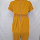 Mossman Structured Dijon Lace Trim Mini Dress Size 14 by SwapUp-Online Second Hand Store-Online Thrift Store