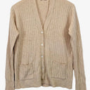 Munrospun Sand Ribbed Everyday Lambswool Cardigan Size 14 by SwapUp-Online Second Hand Store-Online Thrift Store