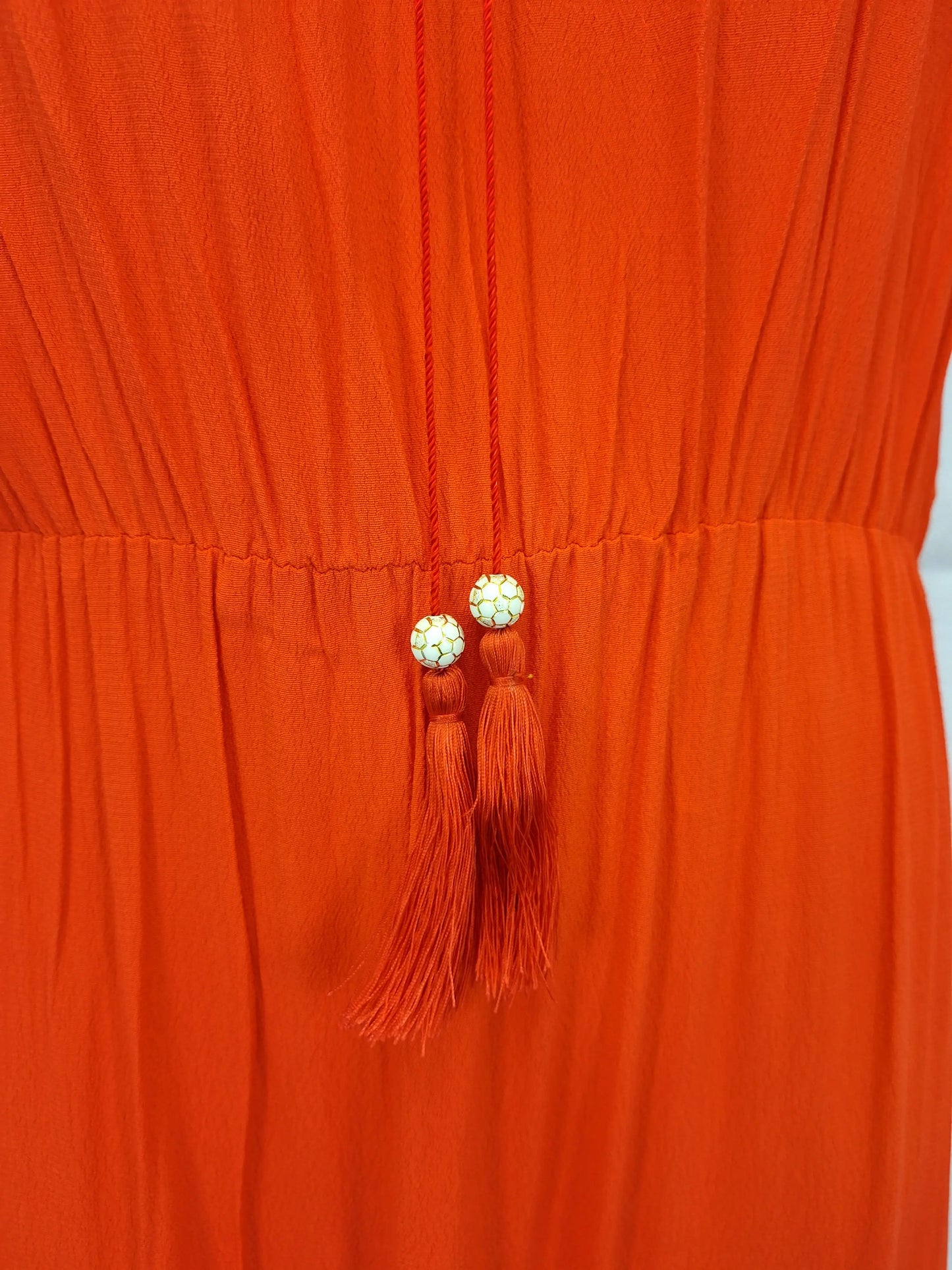 Natasha Gan Boho Tassel Holiday Midi Dress Size 12 by SwapUp-Online Second Hand Store-Online Thrift Store