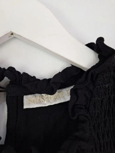Natasha Gan Shirred And Frilled Everyday Top Size 12 by SwapUp-Online Second Hand Store-Online Thrift Store
