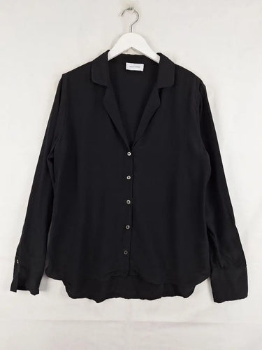 Natasha Leather Trimmed Wool  Textured Jacket Jacket Size M by SwapUp-Online Second Hand Store-Online Thrift Store