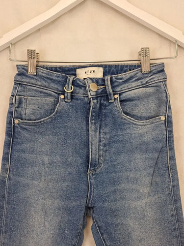 Neuw Classic Blue Raw Hem Skinny Jeans Size 6 by SwapUp-Online Second Hand Store-Online Thrift Store