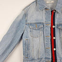 Neuw Hidden Stripe Classic Denim Jacket Size 10 by SwapUp-Online Second Hand Store-Online Thrift Store