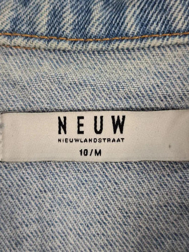 Neuw Hidden Stripe Classic Denim Jacket Size 10 by SwapUp-Online Second Hand Store-Online Thrift Store