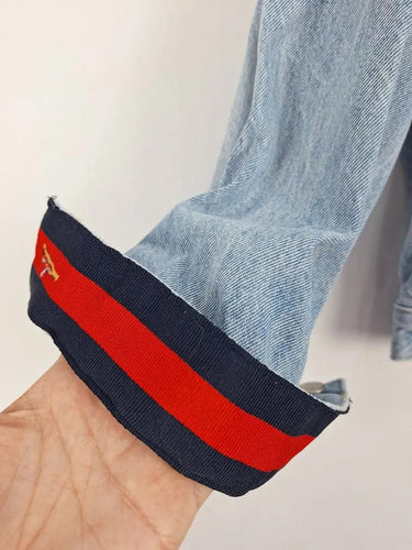 Neuw Hidden Stripe Classic Denim Jacket Size 10 by SwapUp-Online Second Hand Store-Online Thrift Store