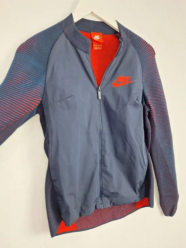 Second-Hand - Nike Sporty Blue & Red Zip Up Jacket Size XS - SwapUp