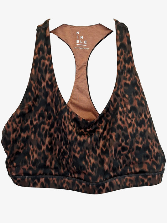 Nimble Racer Back Tortoiseshell Active Top Size 14 by SwapUp-Online Second Hand Store-Online Thrift Store