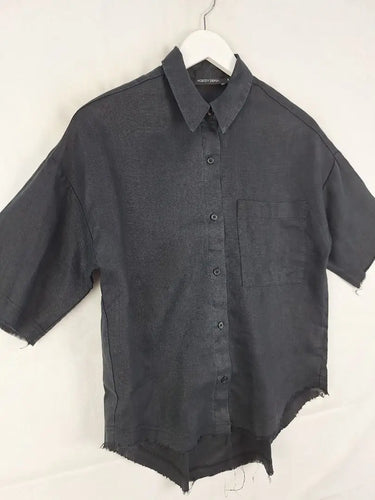 Nobody Denim Boxy Raw Hem Shirt Size XS by SwapUp-Online Second Hand Store-Online Thrift Store