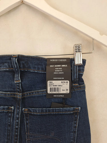 Nobody Denim High Rise Cult Skinny Ankle Denim Jeans Size 6 by SwapUp-Online Second Hand Store-Online Thrift Store