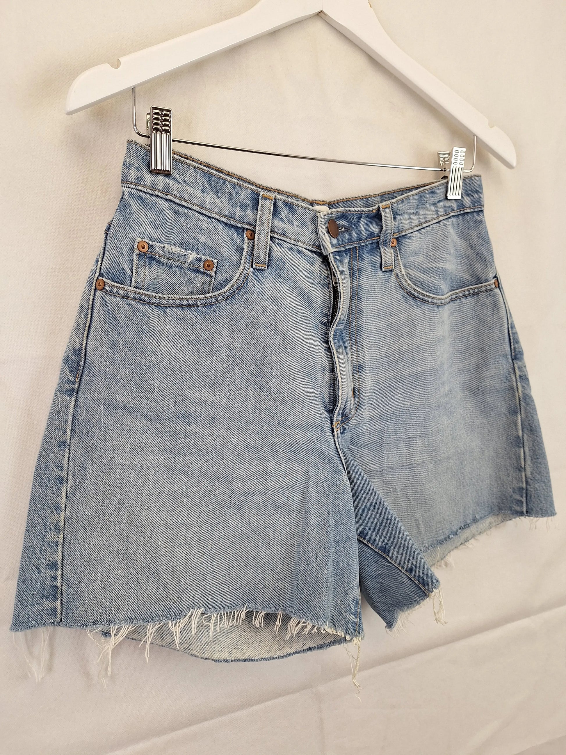 Nobody Denim Super High Rise Raw Hem Shorts Size M by SwapUp-Online Second Hand Store-Online Thrift Store