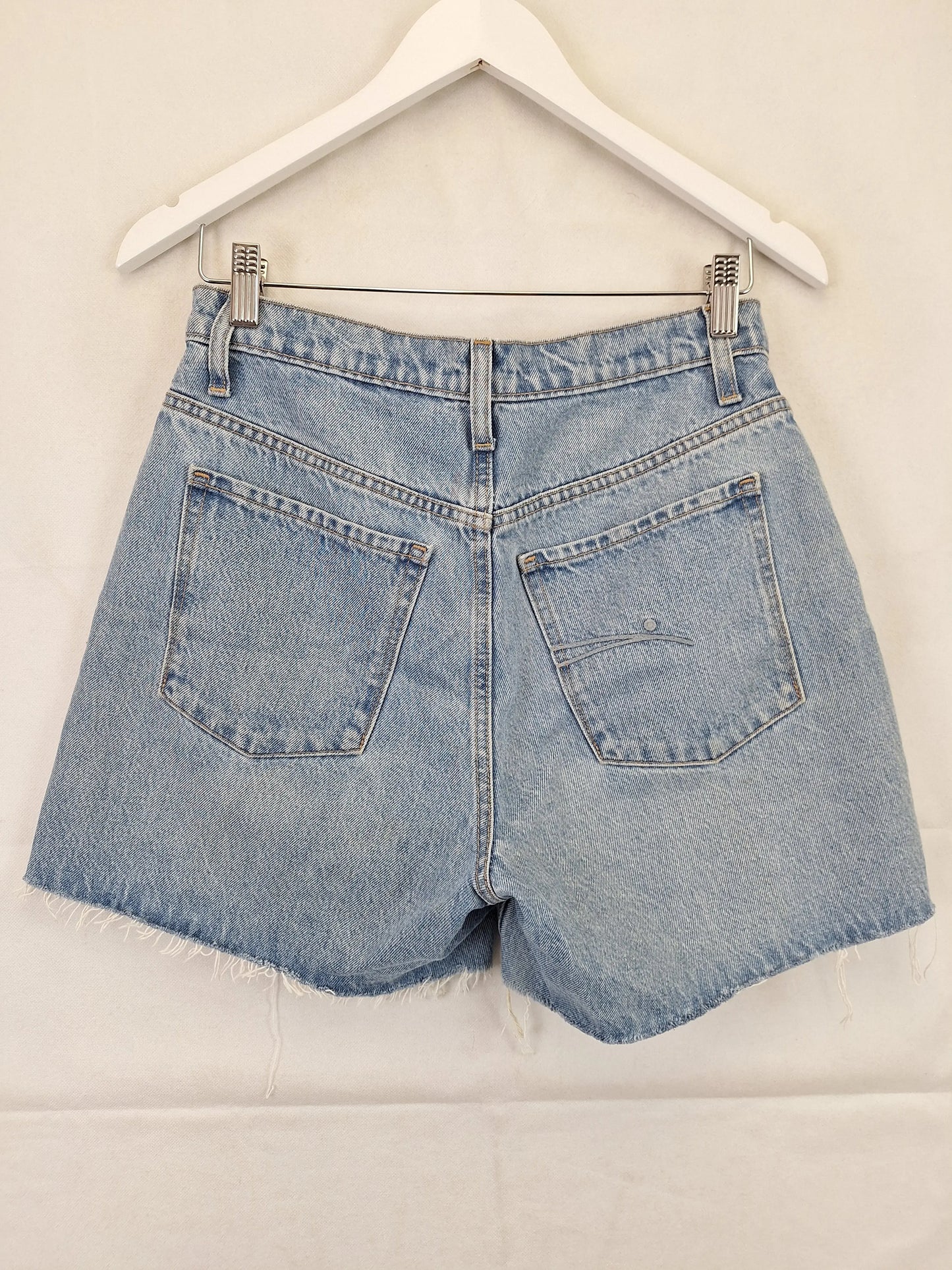 Nobody Denim Super High Rise Raw Hem Shorts Size M by SwapUp-Online Second Hand Store-Online Thrift Store