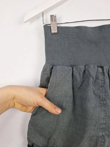 Nomad Charcoal Linen Everyday Shorts Size XS by SwapUp-Online Second Hand Store-Online Thrift Store