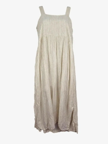 Nomad Natural Striped Gathered Sundress Midi Dress Size XXL by SwapUp-Online Second Hand Store-Online Thrift Store
