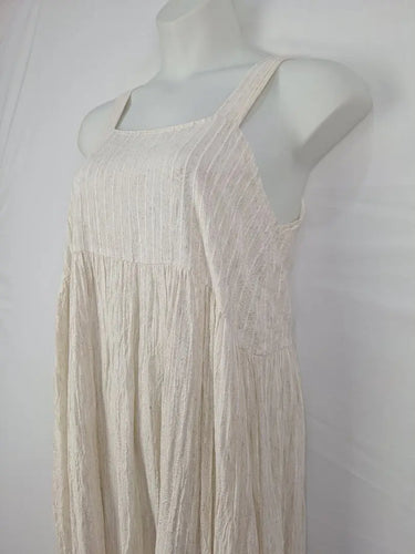 Nomad Natural Striped Gathered Sundress Midi Dress Size XXL by SwapUp-Online Second Hand Store-Online Thrift Store