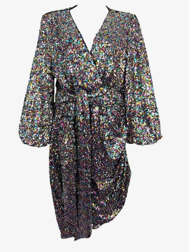 Novella Rainbow Sequin Party Dress Size 20 by SwapUp-Online Second Hand Store-Online Thrift Store