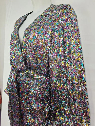 Novella Rainbow Sequin Party Dress Size 20 by SwapUp-Online Second Hand Store-Online Thrift Store