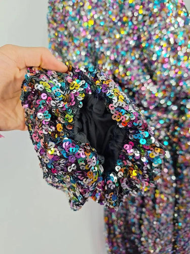 Novella Rainbow Sequin Party Dress Size 20 by SwapUp-Online Second Hand Store-Online Thrift Store