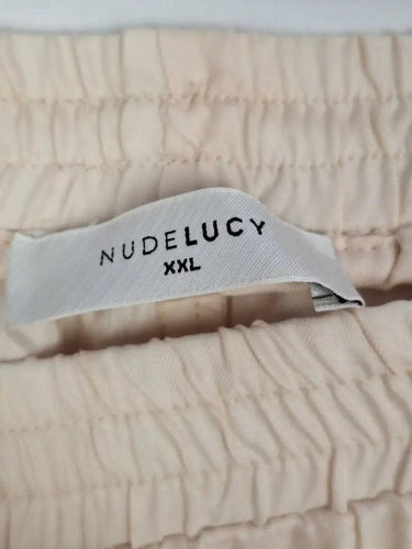 Nude Lucy Chalk Gathered Palazzo Pants Size XXL by SwapUp-Online Second Hand Store-Online Thrift Store