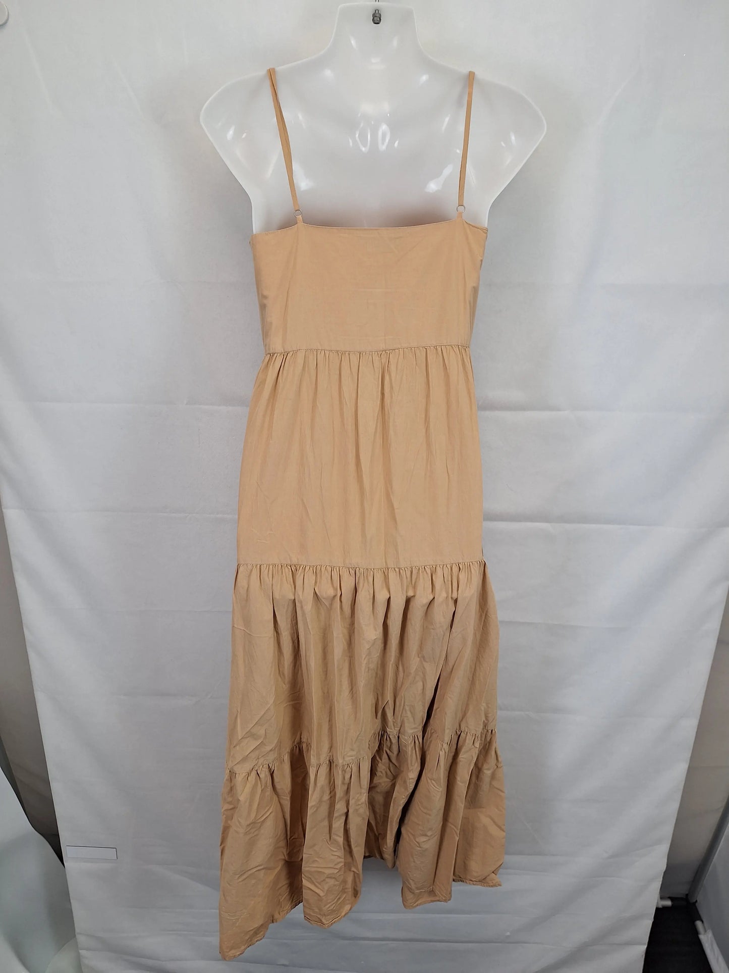 Nude Lucy Tan Summer Midi Dress Size XXS by SwapUp-Online Second Hand Store-Online Thrift Store