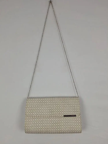 Olga Berg Woven Cream Envelope Shoulder Bag by SwapUp-Online Second Hand Store-Online Thrift Store