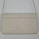 Olga Berg Woven Cream Envelope Shoulder Bag by SwapUp-Online Second Hand Store-Online Thrift Store
