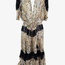 Once Was Ethereal Sheer Draped Midi Dress Size 14 by SwapUp-Online Second Hand Store-Online Thrift Store