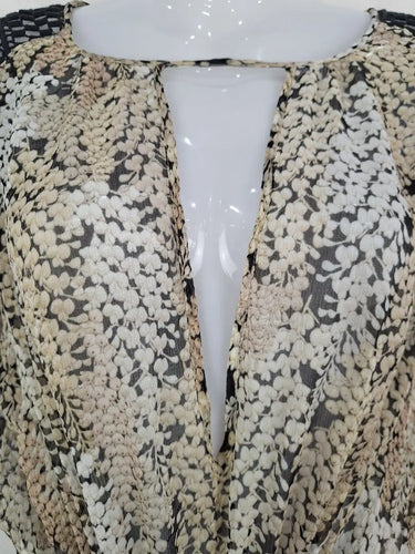 Once Was Ethereal Sheer Draped Midi Dress Size 14 by SwapUp-Online Second Hand Store-Online Thrift Store