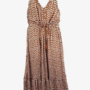 Orange Sherbet Brick Flowy Front Tie Dress Size 22 by SwapUp-Online Second Hand Store-Online Thrift Store