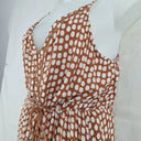 Orange Sherbet Brick Flowy Front Tie Dress Size 22 by SwapUp-Online Second Hand Store-Online Thrift Store