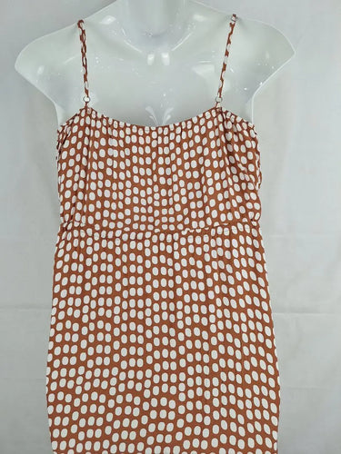 Orange Sherbet Brick Flowy Front Tie Dress Size 22 by SwapUp-Online Second Hand Store-Online Thrift Store