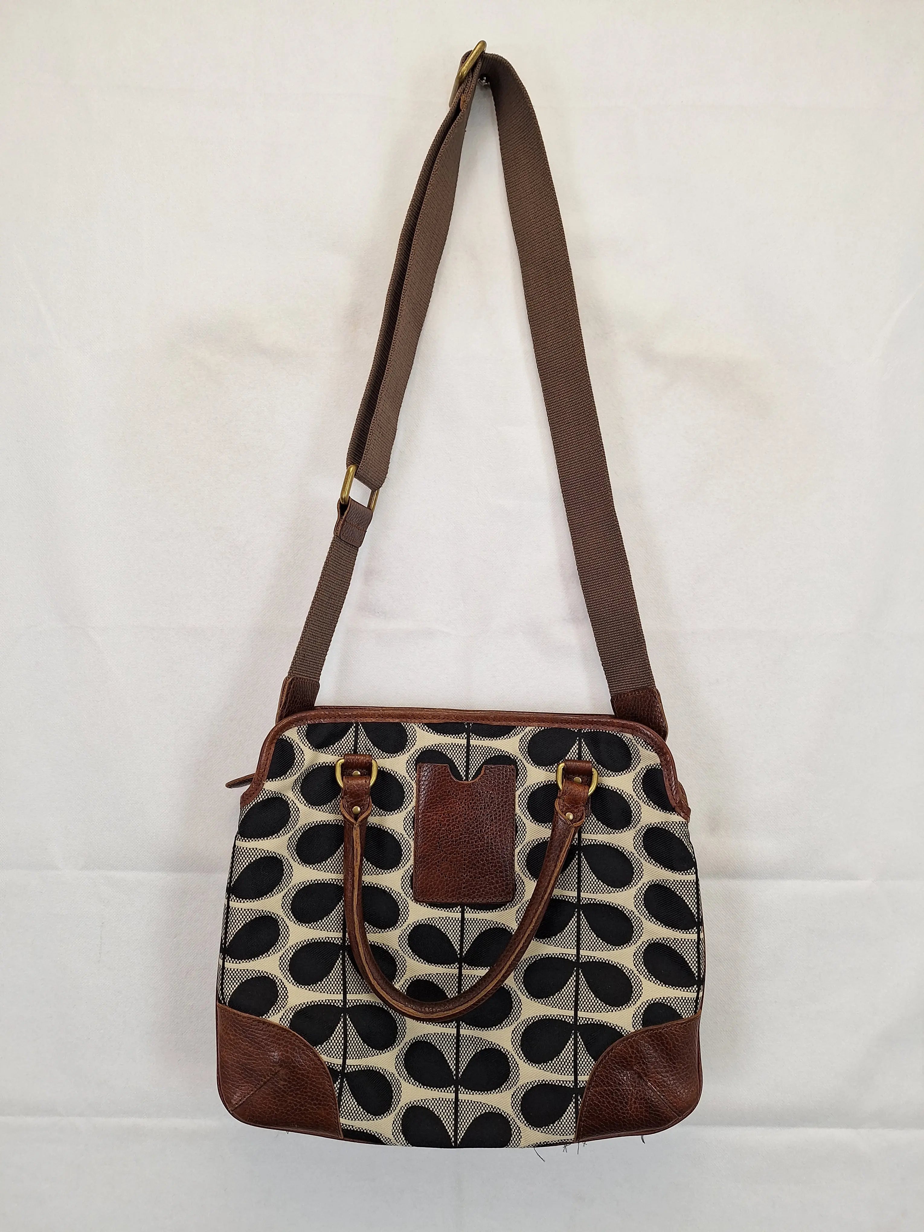 Orla kiely leather bags cheap sale