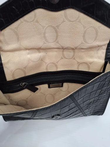 Oroton Alligator Textured Pouch Clutch Size by SwapUp-Online Second Hand Store-Online Thrift Store