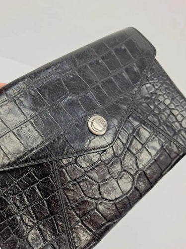 Oroton Alligator Textured Pouch Clutch Size by SwapUp-Online Second Hand Store-Online Thrift Store