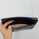 Oroton Alligator Textured Pouch Clutch Size by SwapUp-Online Second Hand Store-Online Thrift Store