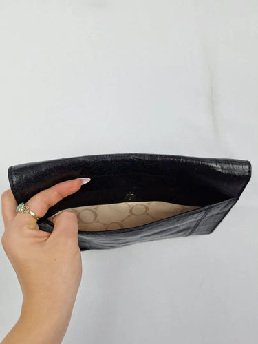 Oroton Alligator Textured Pouch Clutch Size by SwapUp-Online Second Hand Store-Online Thrift Store