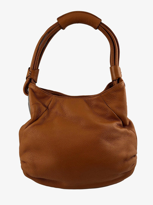 Oroton Classic Latte Shoulder Tote by SwapUp-Online Second Hand Store-Online Thrift Store