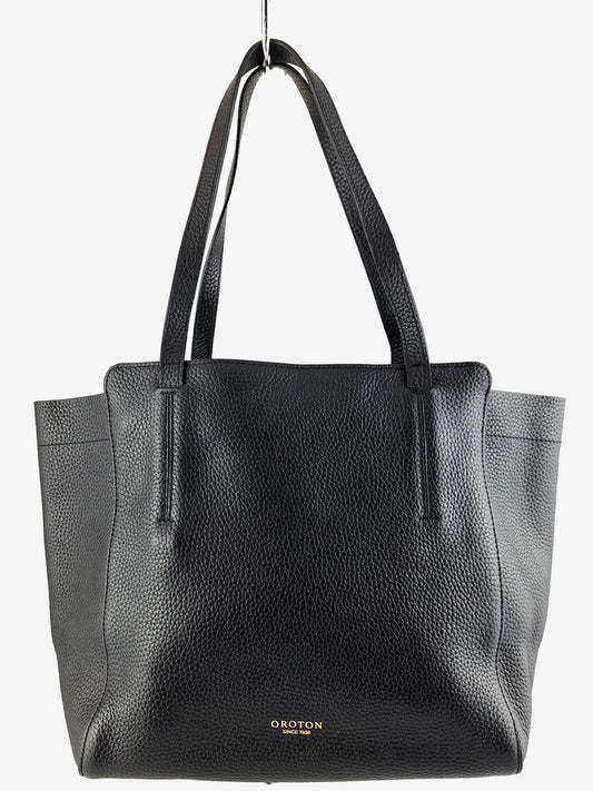 Oroton Essential Pebbled Leather Tote Bag by SwapUp-Online Second Hand Store-Online Thrift Store