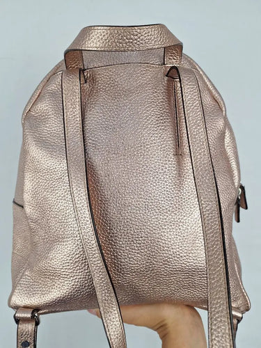 Oroton Pebble Leather Rose Gold Backpack by SwapUp-Online Second Hand Store-Online Thrift Store