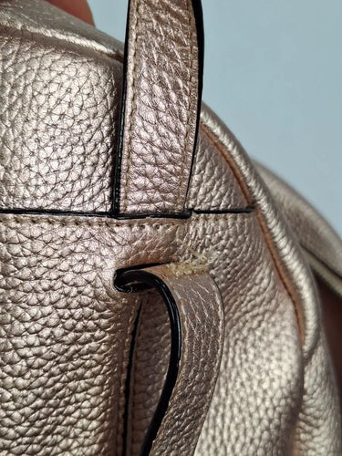 Oroton Pebble Leather Rose Gold Backpack by SwapUp-Online Second Hand Store-Online Thrift Store