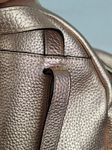 Oroton Pebble Leather Rose Gold Backpack by SwapUp-Online Second Hand Store-Online Thrift Store