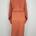 Oroton Salmon Belted Neck Detail Midi Dress Size 14 by SwapUp-Online Second Hand Store-Online Thrift Store