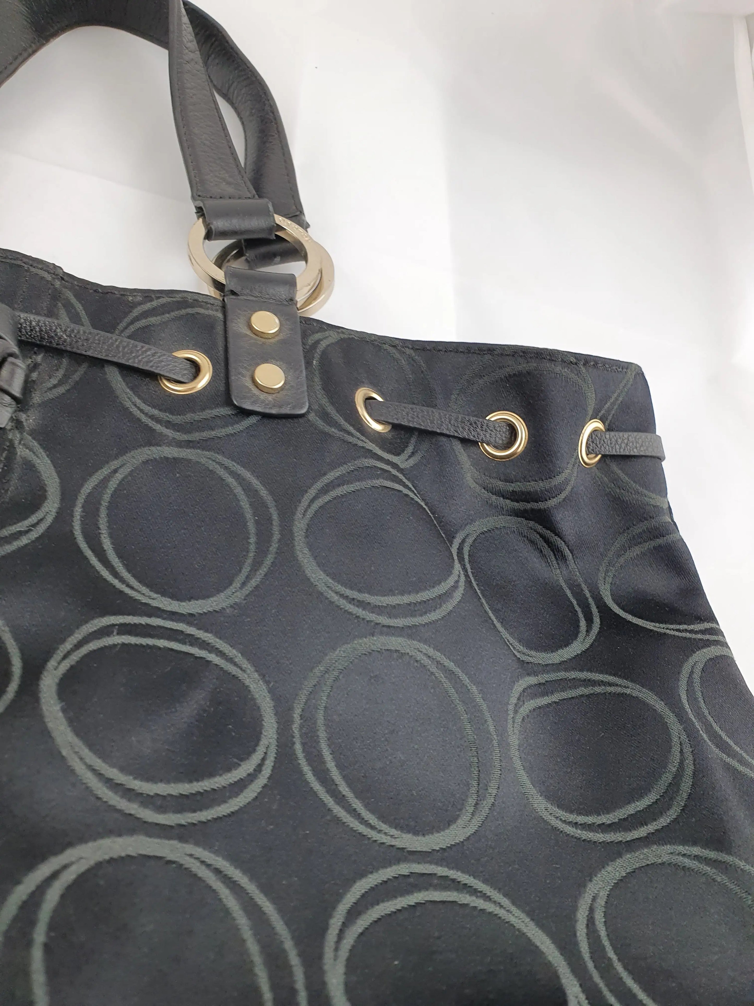 Oroton Signature Jacquard Fabric Eyelet Handbag – SwapUp